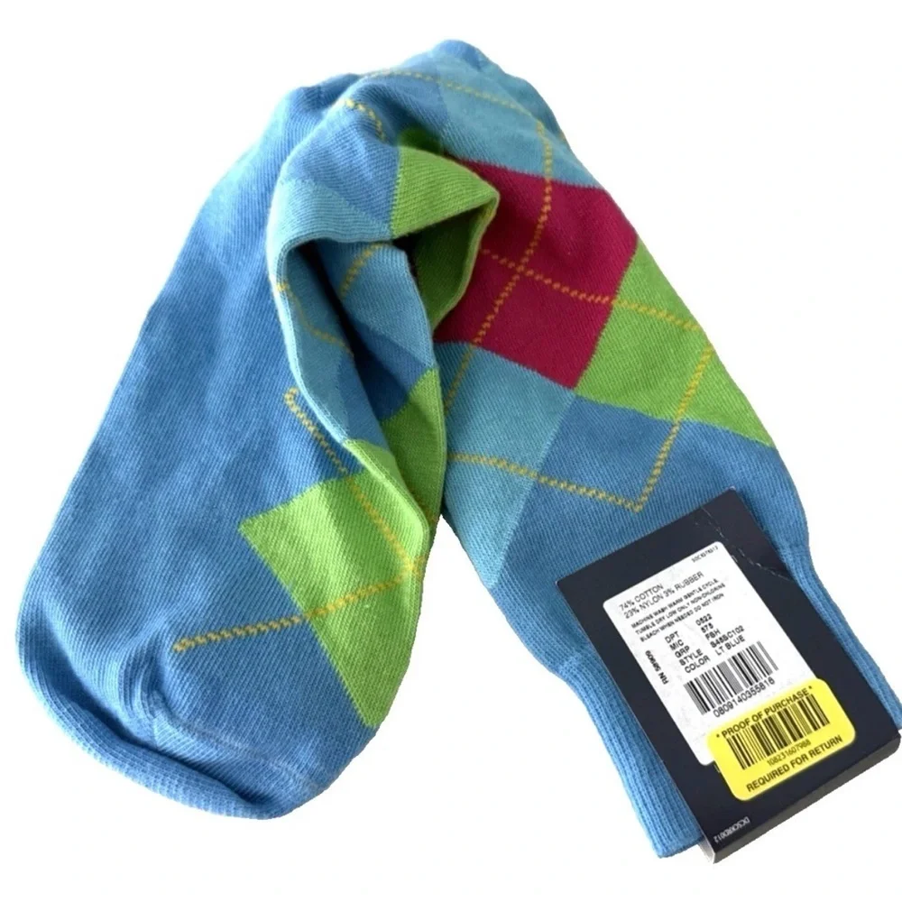 New Cremieux Dress Socks Argyle Made in Italy Cotton Blend Shoe Sz 6-12½ Preppy